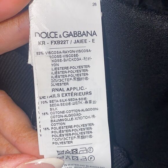 DOLCE & GABBANA NWT Side Lace Up & Cross Stitching Knit Top Black Size 44 $ 1795 - Picture 7 of 8